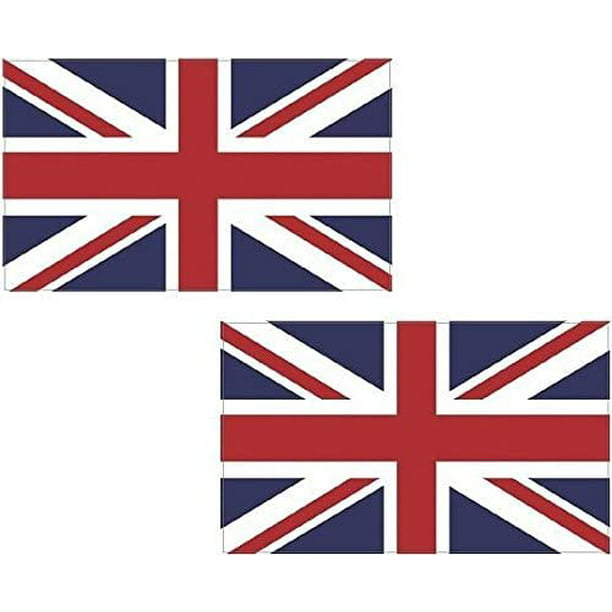 PAIR Of Butterflies Design With Union Jack British Flag vinyl car sticker decal